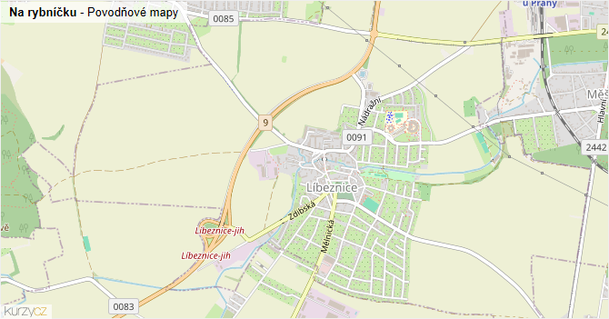 Na rybníčku - záplavové mapy stoleté vody