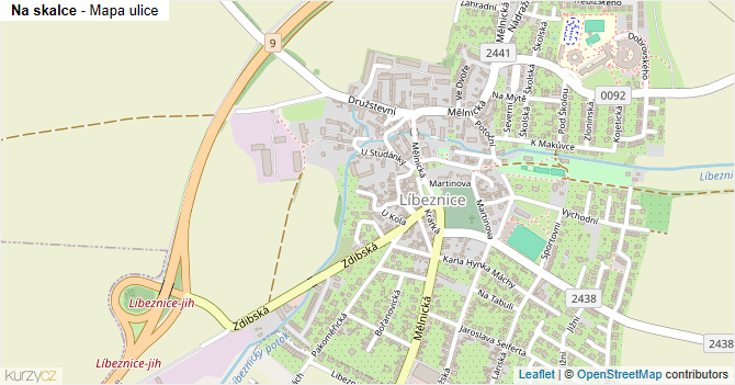 Na skalce - mapa ulice