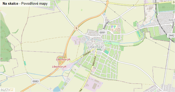 Na skalce - záplavové mapy stoleté vody