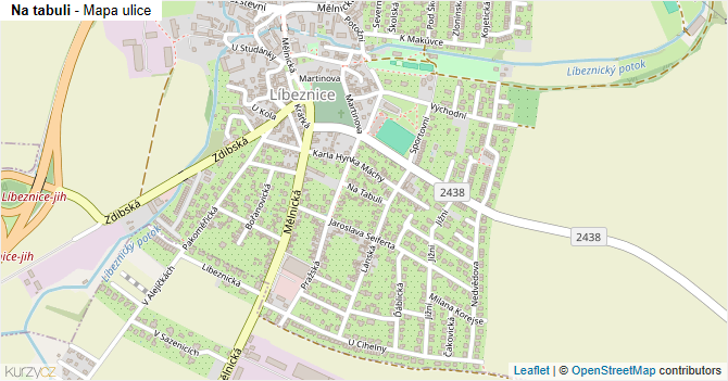 Na tabuli - mapa ulice