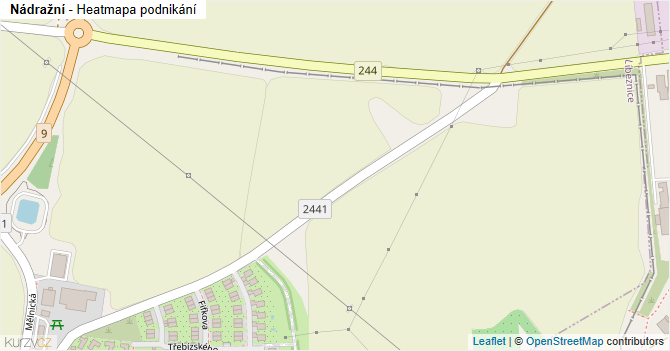 Nádražní - mapa podnikání