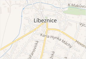 Pod lipami v obci Líbeznice - mapa ulice