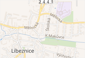 Severní v obci Líbeznice - mapa ulice