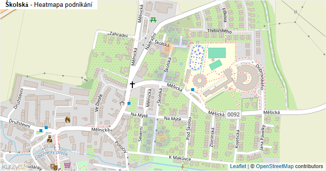 Školská - mapa podnikání