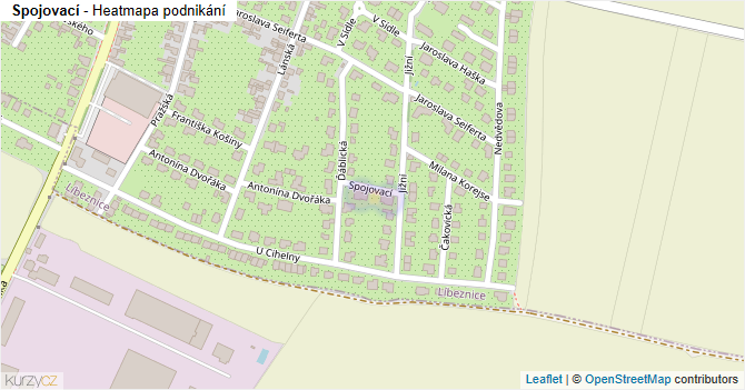 Spojovací - mapa podnikání