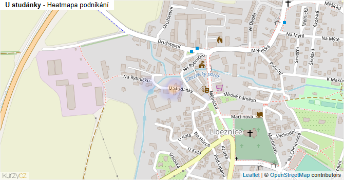 U studánky - mapa podnikání