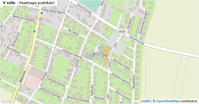 V sídle - mapa podnikání