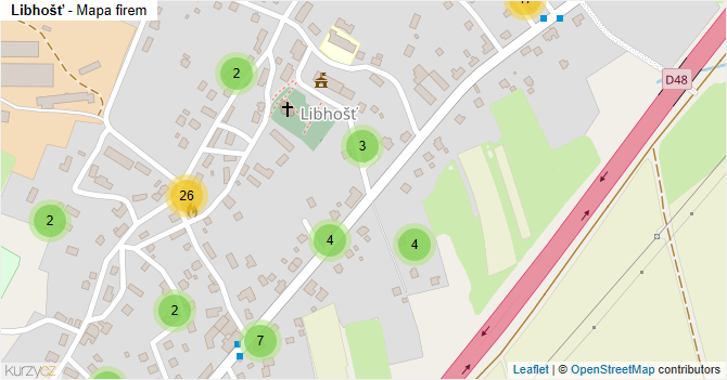 Libhošť - mapa firem