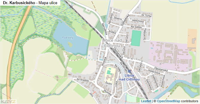 Dr. Karbusického - mapa ulice