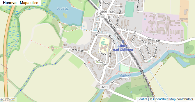 Husova - mapa ulice