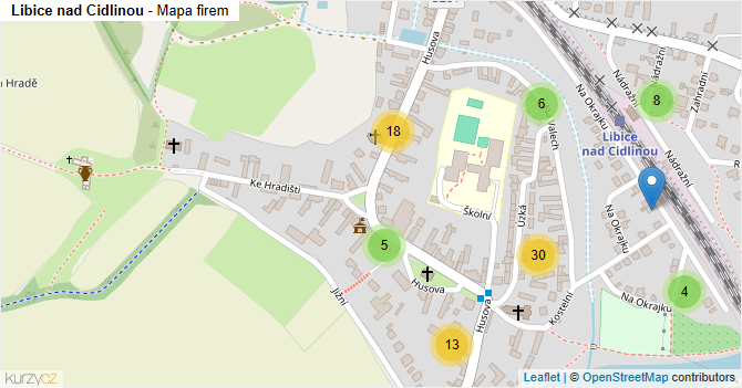 Libice nad Cidlinou - mapa firem