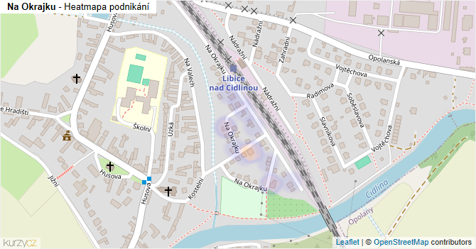 Na Okrajku - mapa podnikání