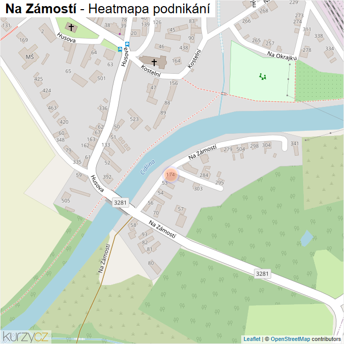Mapa Na Zámostí - Firmy v ulici.