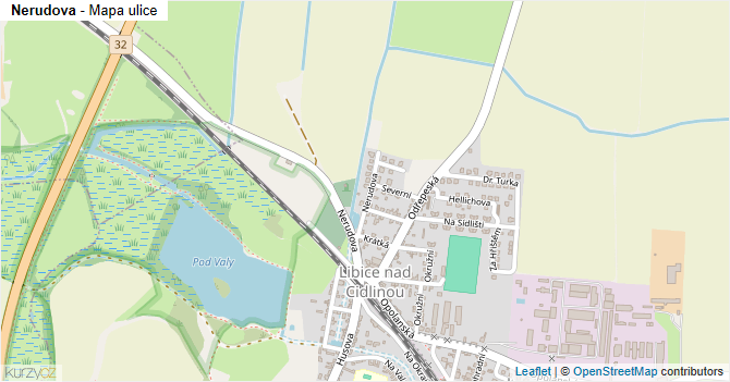Nerudova - mapa ulice