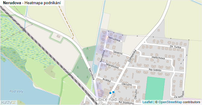 Nerudova - mapa podnikání