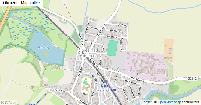 Okružní - mapa ulice