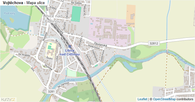 Vojtěchova - mapa ulice