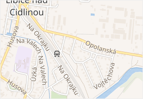 Zahradní v obci Libice nad Cidlinou - mapa ulice