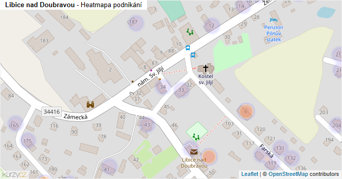 Libice nad Doubravou - mapa podnikání