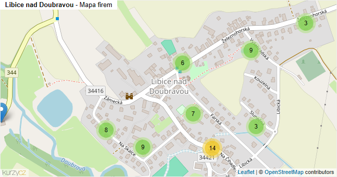 Libice nad Doubravou - mapa firem