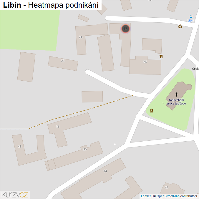 Mapa Libín - Firmy v obci.