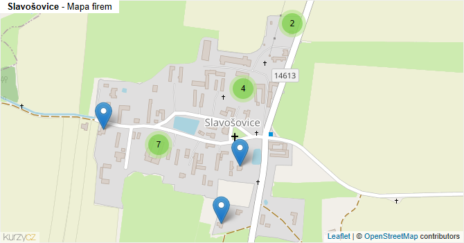Slavošovice - mapa firem