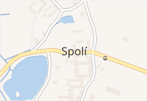 Spolí v obci Libín - mapa části obce