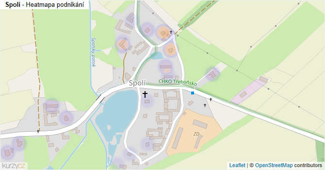 Spolí - mapa podnikání