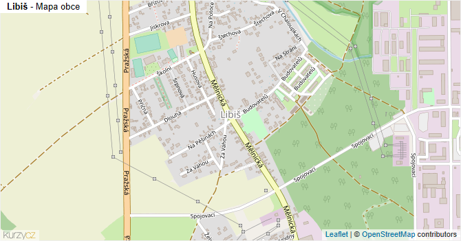 Libiš - mapa obce