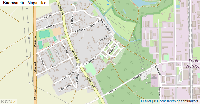 Budovatelů - mapa ulice