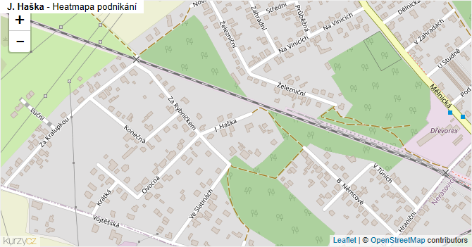 J. Haška - mapa podnikání