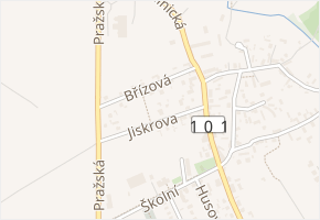 Jiskrova v obci Libiš - mapa ulice