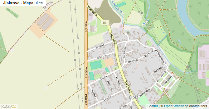 Jiskrova - mapa ulice
