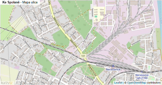 Ke Spolaně - mapa ulice