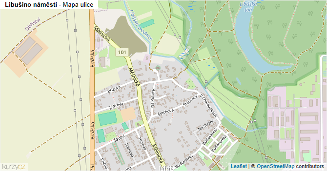 Libušino náměstí - mapa ulice