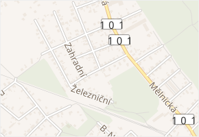 Na Vinicích v obci Libiš - mapa ulice