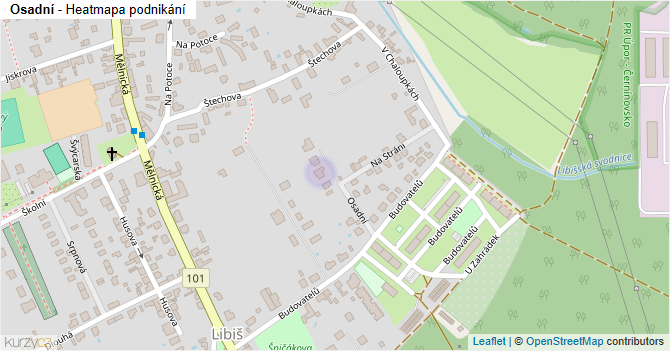 Osadní - mapa podnikání