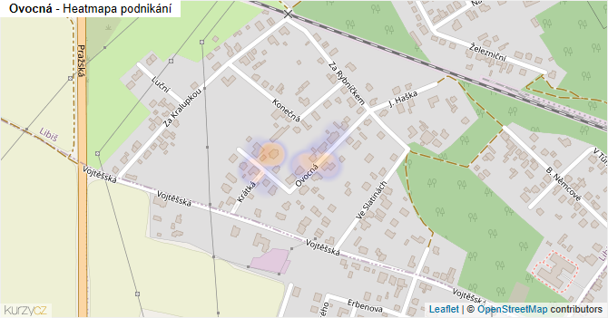 Ovocná - mapa podnikání