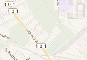 Pod Silnicí v obci Libiš - mapa ulice