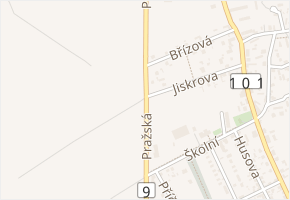 Pražská v obci Libiš - mapa ulice