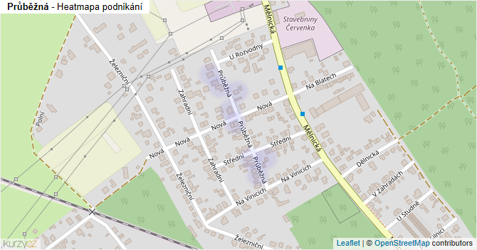 Průběžná - mapa podnikání