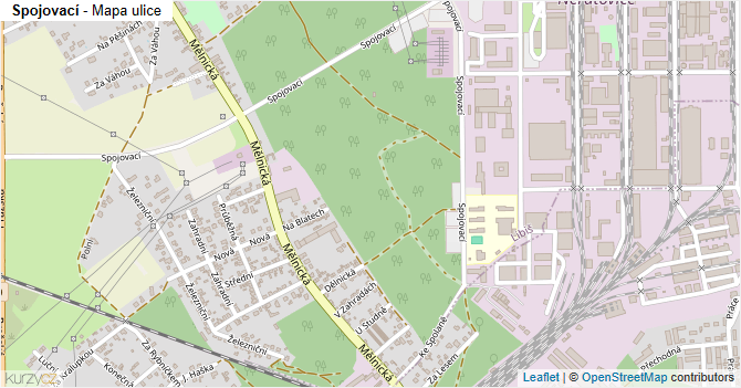Spojovací - mapa ulice