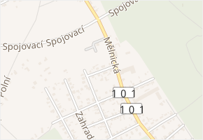U Rozvodny v obci Libiš - mapa ulice