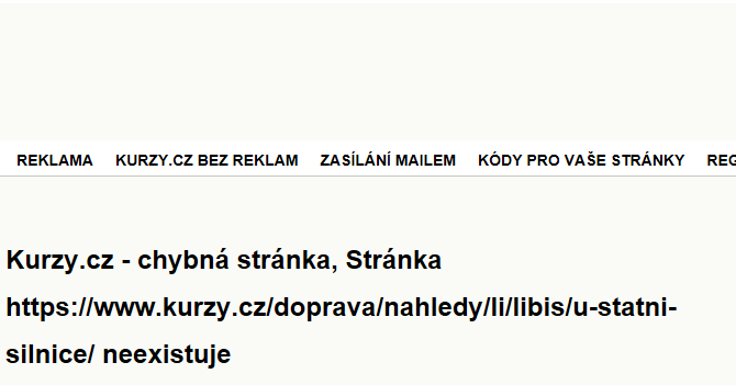 U Státní silnice - mapa ulice