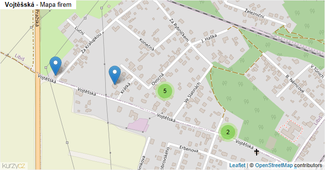Vojtěšská - mapa firem
