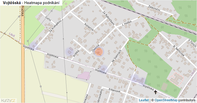 Vojtěšská - mapa podnikání