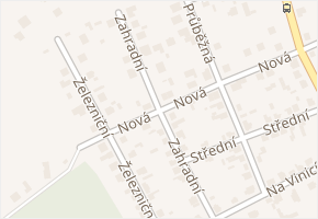 Zahradní v obci Libiš - mapa ulice