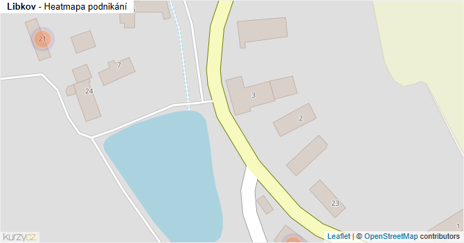 Libkov - mapa podnikání