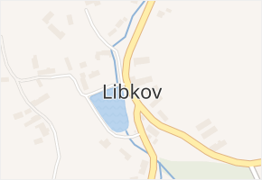 Libkov v obci Libkov - mapa části obce