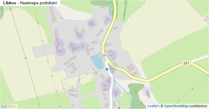 Libkov - mapa podnikání